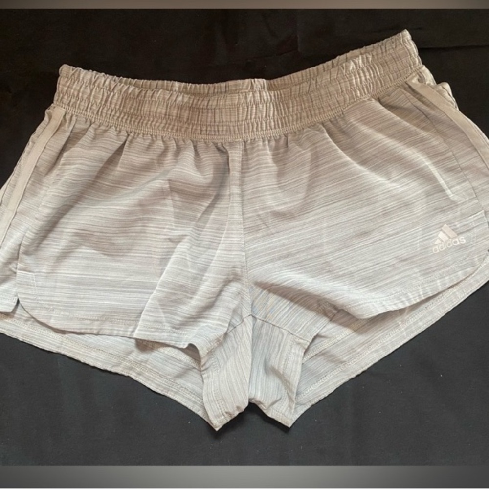 Adidas Women's Light Gray Athletic Shorts